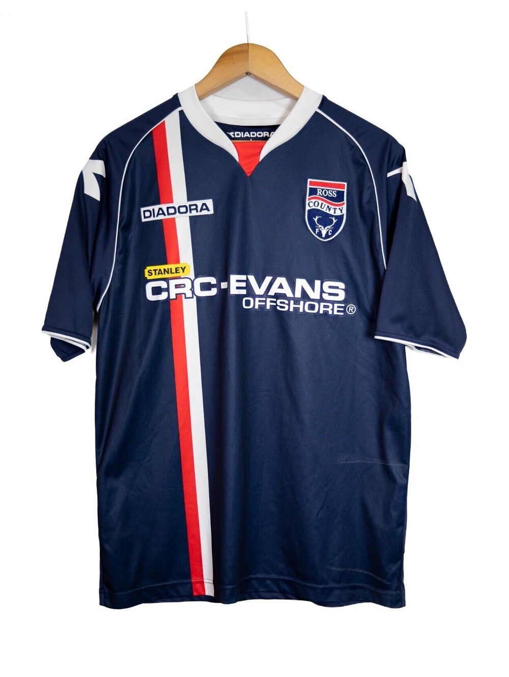 Ross County Home football shirt 2012 - 2013 Diadora Vintage Soccer Jersey Men L